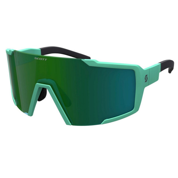 SCOTT Shield Soft Teal Green Green Chrome Goggles 