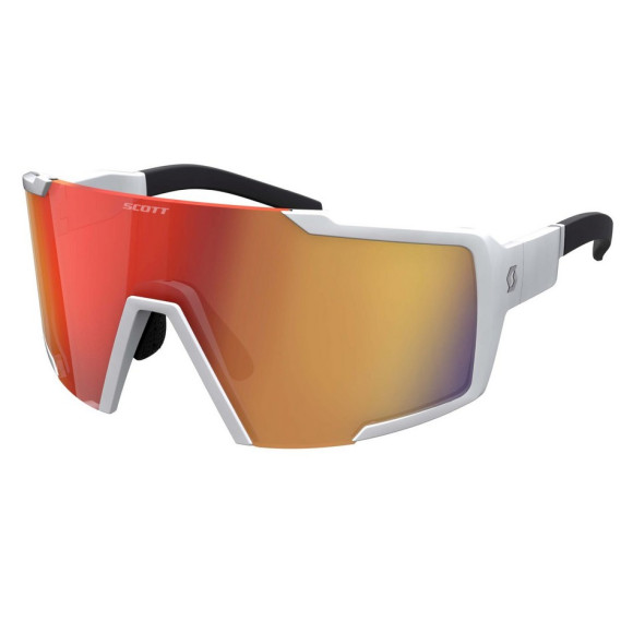 SCOTT Shield Compact White Matt Red Chrome Goggles 