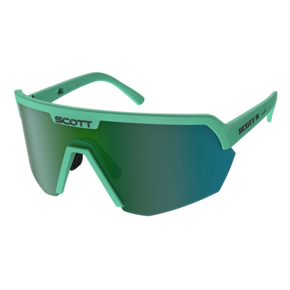 Óculos SCOTT Sport Shield Soft Teal Verde Verde Cromado 