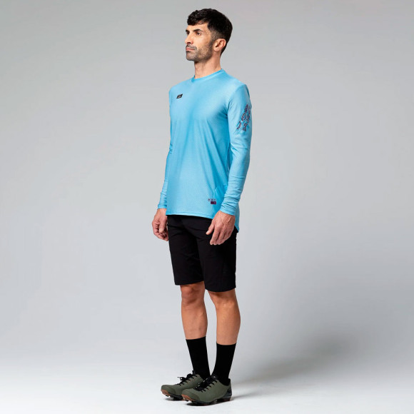 Maillot GOBIK Terrain hombre manga larga 2023 TURQUESA L