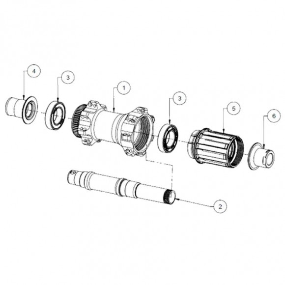 Corpo SRAM XDR para rodas CRD 351 SL 