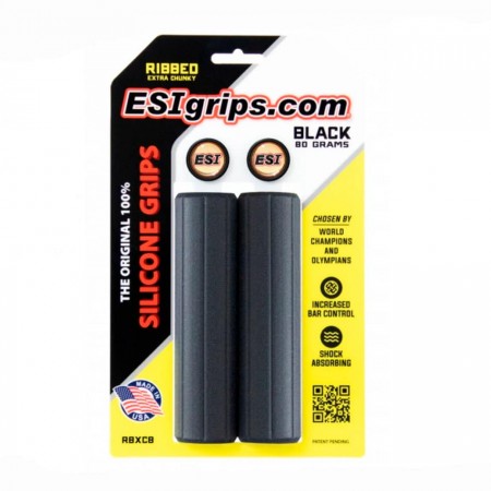 ESIGRIPS Poignées Ribbed Extra Chunky noir 