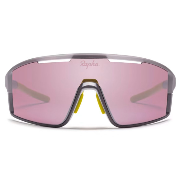 Óculos RAPHA PRO Team Full Frame prata lente rosa 2023 