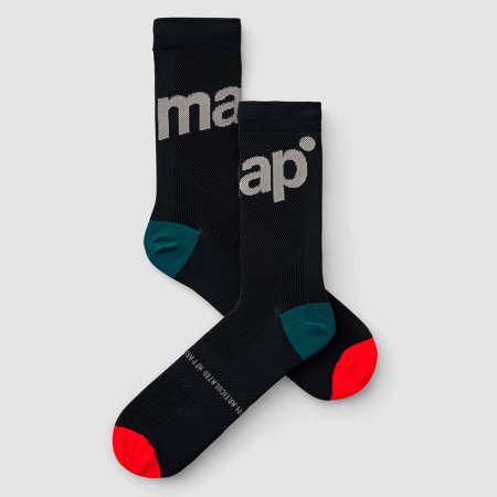 MAAP Training Socks BLACK RED XS