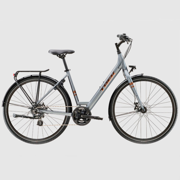 Bicicleta Lowstep Equipada TREK Verve 1 2023 CINZA S
