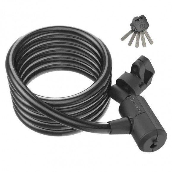 Conjunto de chave de bobina de cadeado SYNCROS preto 