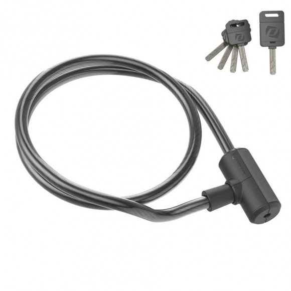 Conjunto de cabo de chave de cadeado SYNCROS preto 
