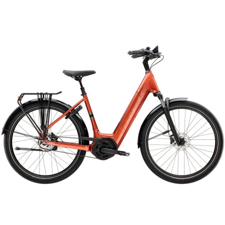 Bicicleta elétrica TREK District+ 4 Lowstep 545 Wh 2025 PRETO XL