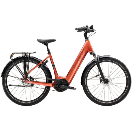 Bicicleta elétrica TREK District+ 4 Lowstep 725 Wh 2025 PRETO XL