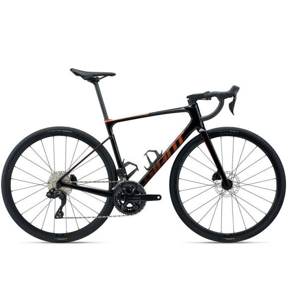 Bicicleta GIANT Defy Advanced 1 2024 LARANJA PRETA XS