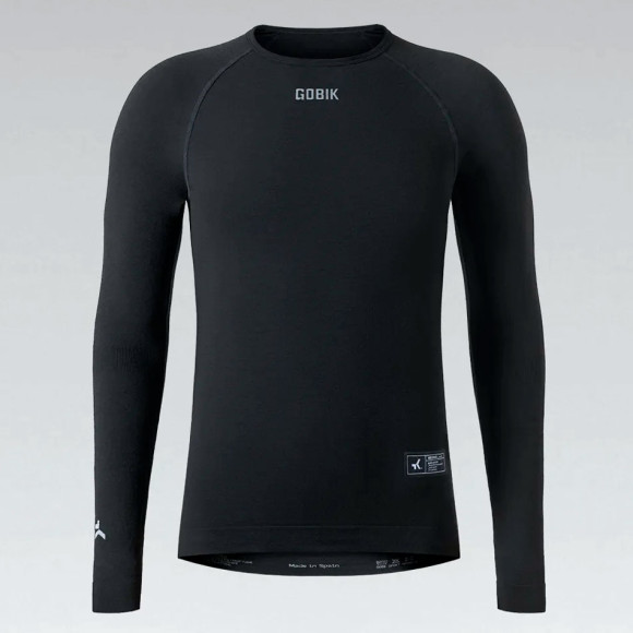 GOBIK Winter Merino Long Sleeve Undershirt Coal 2024 BLACK XSS