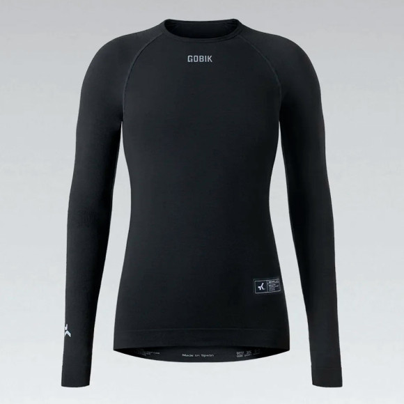 GOBIK Winter Merino Long Sleeve Coal Women's Undershirt 2024 BLACK M.L.