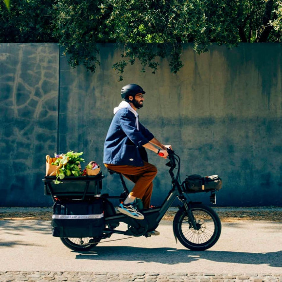 Vélo électrique CANNONDALE Cargowagen Neo 1 BLEU MARINE Unique
