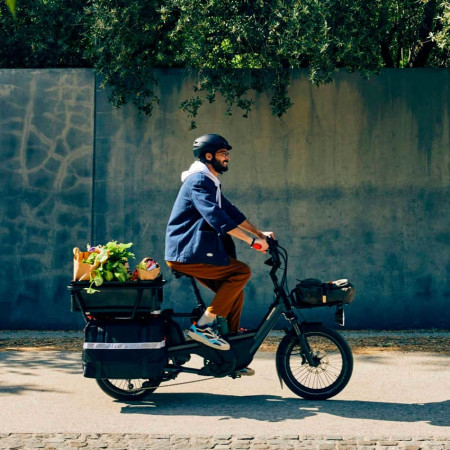 Vélo électrique CANNONDALE Cargowagen Neo 1 BLEU MARINE Unique