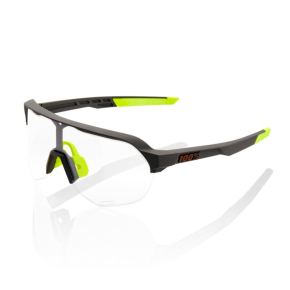 100% S2 Soft Tact Cool Gray Photochromic Lens Glasses 