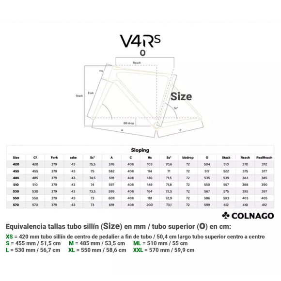 Bici COLNAGO V4RS Disc Ultegra Di2 ENVE SES NEGRO XS