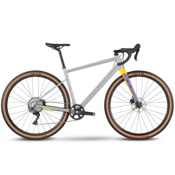 Bicicleta BMC URS AL TWO Raw Alloy Amarelo 2023 PRATA XS