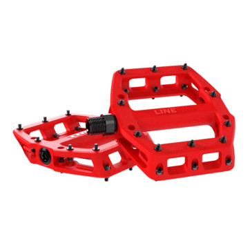TREK Line Elite pedals red