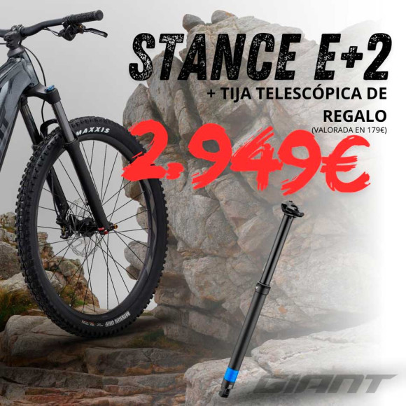 Bicicleta elétrica GIANT Stance E+ 2 500 PRETO L