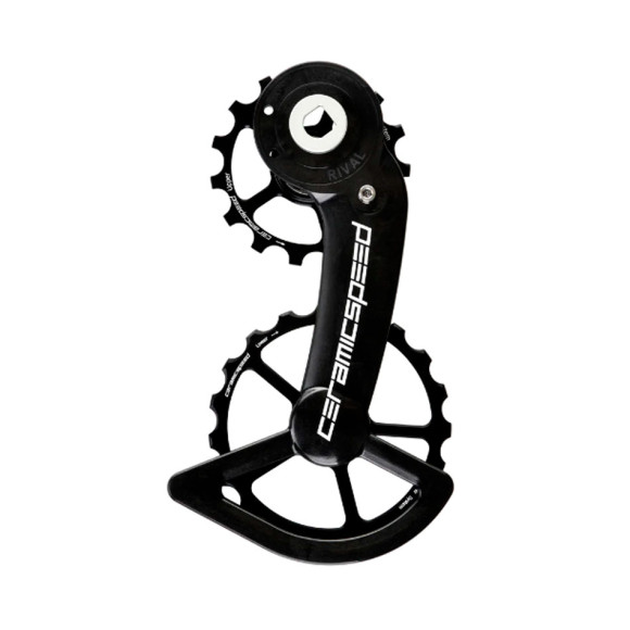 Porta puleggia rivestito nero CERAMICSPEED OSPW SRAM Rival AXS Alt 