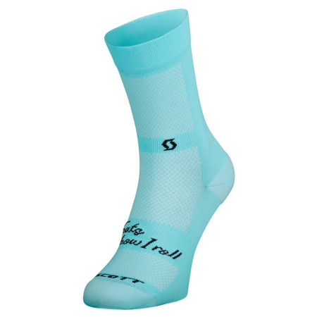 Calcetines SCOTT Trail Contessa Signature Crew TURQUESA M