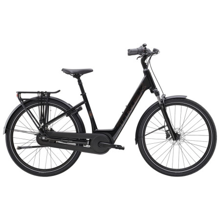 Bicicleta elétrica TREK District+ 2 Lowstep 2025 PRETO L