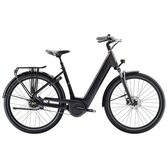 Bicicleta eléctrica TREK District+ 4 Lowstep Contrapedal 545 Wh 2025 NEGRO XL