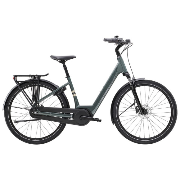 Bicicleta elétrica TREK District+ 2 Lowstep 2025 PRETO L