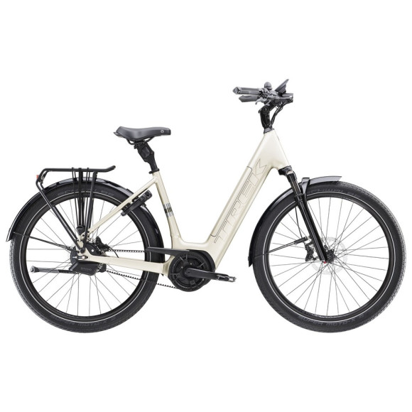 Bicicleta elétrica TREK District+ 5 Lowstep 400 Wh 2025 BEGE L