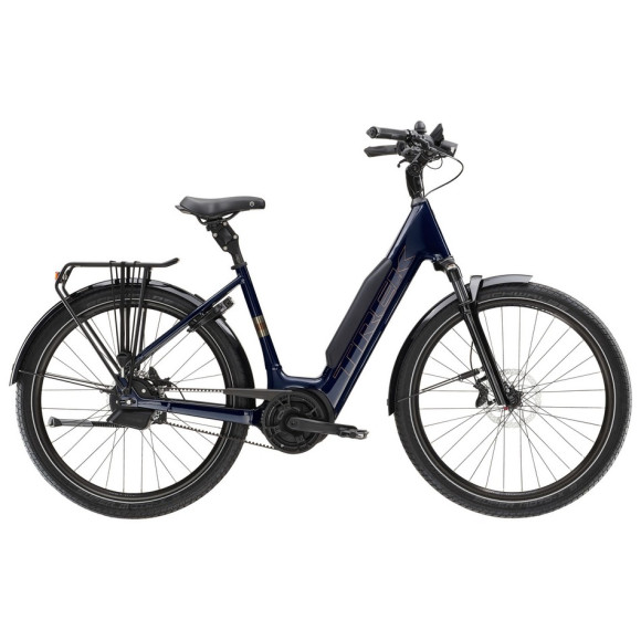Bicicleta elétrica TREK District+ 5 Lowstep 800 Wh 2025 BEGE L