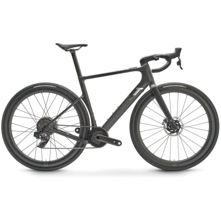 Bicicleta elétrica 3T Racemax BOOST Italia Superlight Red AXS 1x12 Discus 40 45 2025 PRETO 51