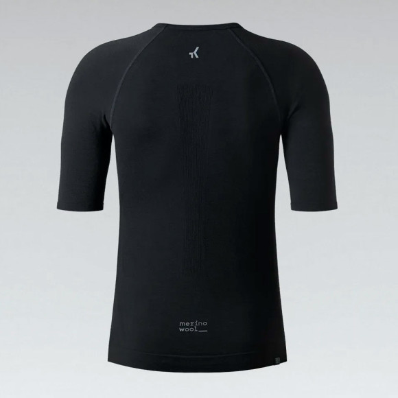GOBIK Winter Merino Short Sleeve Base Layer Coal 2024 BLACK 