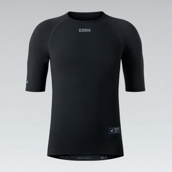 GOBIK Winter Merino Short Sleeve Base Layer Coal 2024 BLACK 