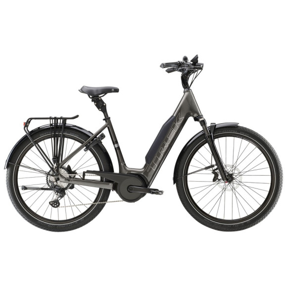 Bicicleta elétrica TREK Verve+ 5 Lowstep 800 Wh 2025 CINZA L