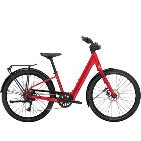Vélo électrique TREK Verve+ 1 Lowstep LT 2025 ROUGE L