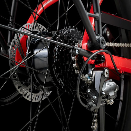 Vélo électrique TREK Verve+ 1 Lowstep LT 2025 ROUGE L