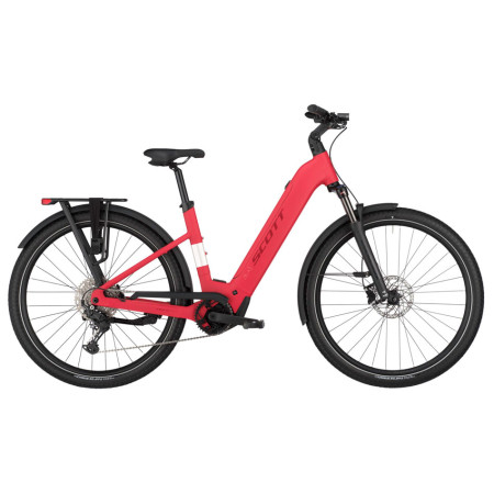 Bicicleta eléctrica SCOTT Sub 30 Wave 2025 ROJO M