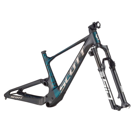 SCOTT Spark RC SH HMX SL frame with 2025 fork BLACK GREEN M