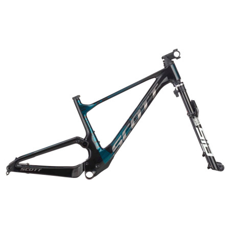 SCOTT Spark RC SH HMX SL frame with 2025 fork BLACK GREEN M