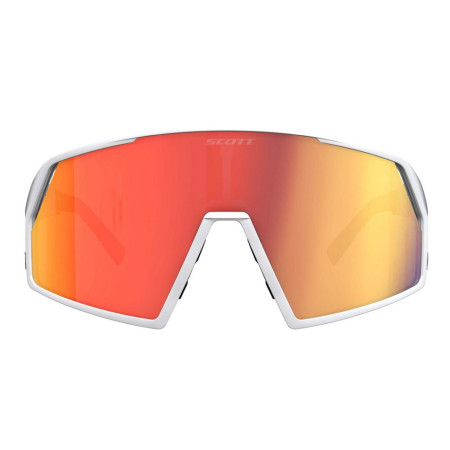 Óculos de proteção SCOTT Pro Shield branco fosco vermelho cromado 