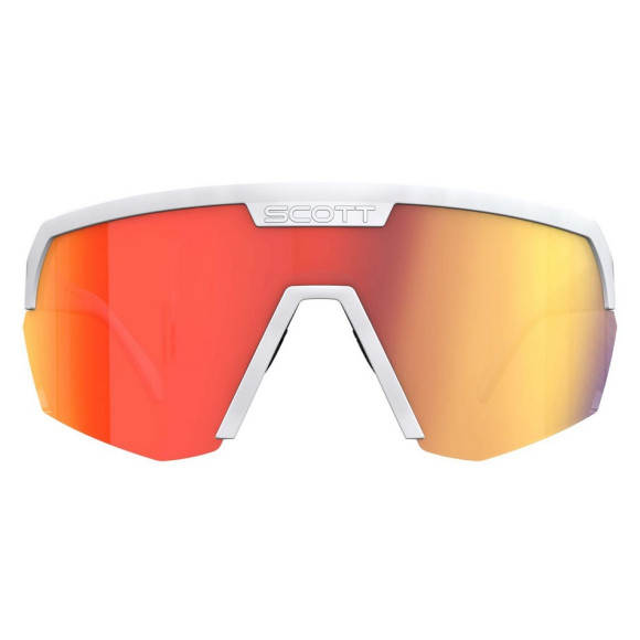 SCOTT Sport Shield White Matt Red Chrome Goggles 