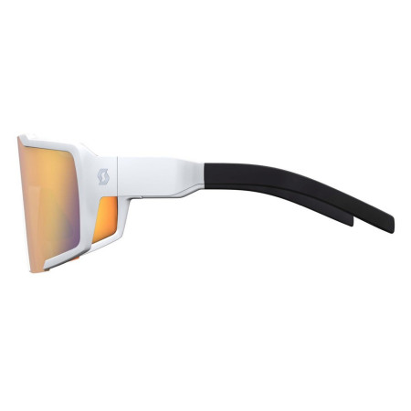 Lunettes de soleil SCOTT Shield Compact Blanc Mat Rouge Chrome 