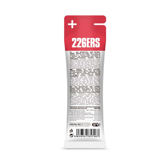 226ERS Gel ad alto contenuto di fruttosio 80 gr Ciliegia 160 mg caffeina 
