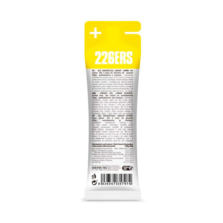 226ERS Gel ad alto contenuto di fruttosio 80 gr Limone 