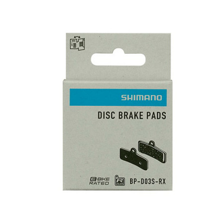 Plaquettes de frein et ressort à goupille fendue SHIMANO Resin D03S-RX 