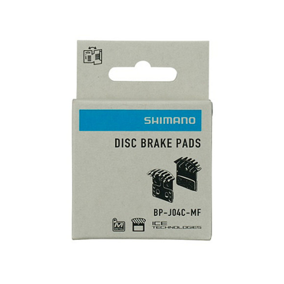 Pastiglie freno SHIMANO J04C-MF con pinna e molla 