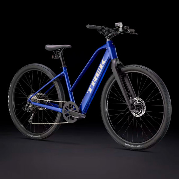 Bicicleta eléctrica TREK Dual Sport+ 2 Mid Step LT 2025 AZUL L