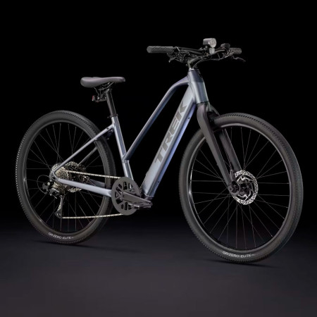 Bicicleta eléctrica TREK Dual Sport+ 2 Mid Step LT 2025 GRIS L