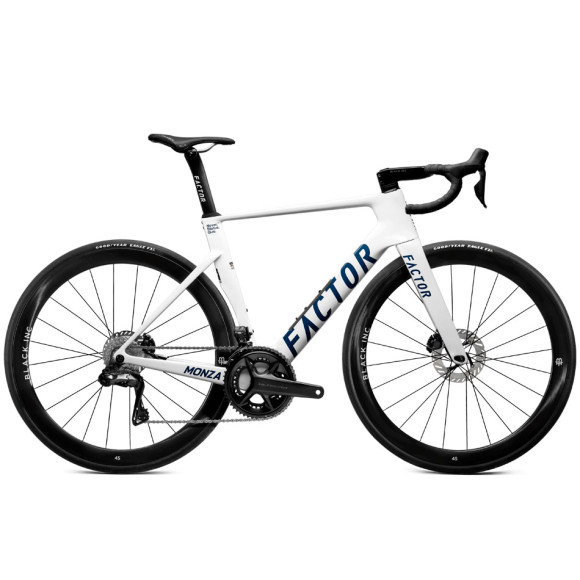 Vélo en carbone FACTOR Monza Ultegra Black Inc BLANC 54