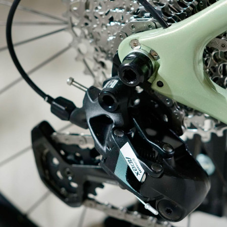 Bicicleta eléctrica 3T Racemax BOOST X35 Apex 1x12 DB White Green OLIVA 54